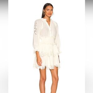 Cleobella Valeria Mini Dress in Ivory (XS - New No Tags)